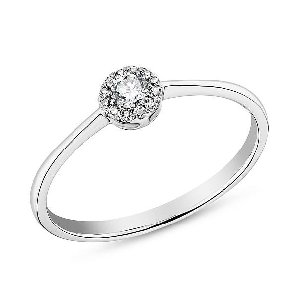 Золотое кольцо с бриллиантами (арт. К341220010б) – изображение 1