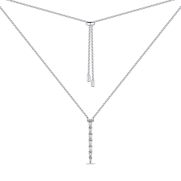 Колье из серебра с фианитами (арт. 7507/1887з) – изображение 2