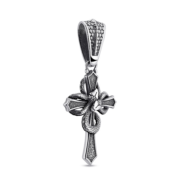 Серебряный подвес Крестик с чернением (арт. 7903/2342ч) – изображение 1