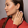 Золотые серьги с фианитом (арт. 112500ж) – изображение 5