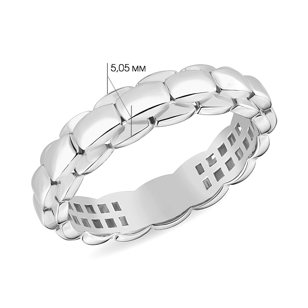 Золотое кольцо без камней (арт. 155202б) – изображение 3