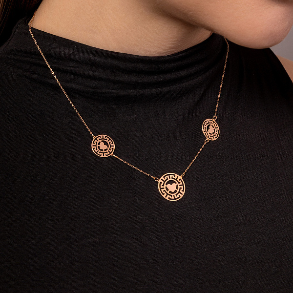 Золотое колье Олимпия (арт. 352811) – изображение 3