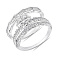 Двойное серебряное кольцо с фианитами (арт. 7501/8604) – изображение 4