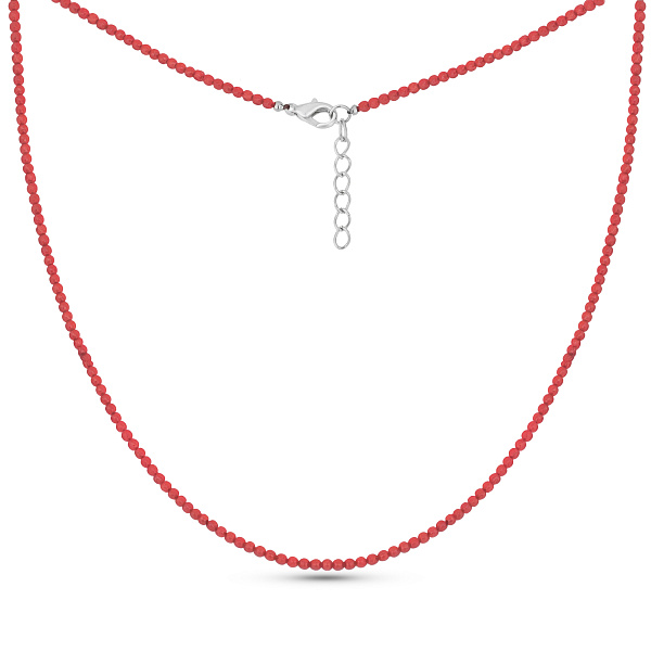 Тонкие бусы из кораллов (арт. 9016/607Крк) – изображение 2