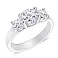 Серебряное кольцо с фианитами (арт. 7501/4175) – изображение 1
