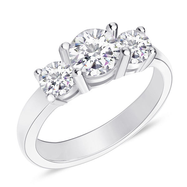 Серебряное кольцо с фианитами (арт. 7501/4175) – изображение 1