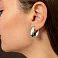 Серьги Francelli из белого золота без камней (арт. е1091989б) – изображение 3