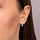 Золотые серьги с фианитами для детей (арт. 110102б) – изображение 3