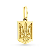 Золотий кулон Герб України-Тризуб (арт. 440899ж)