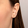 Золотые сережки-пусеты Сердечки с фианитами (арт. 107853) – изображение 2