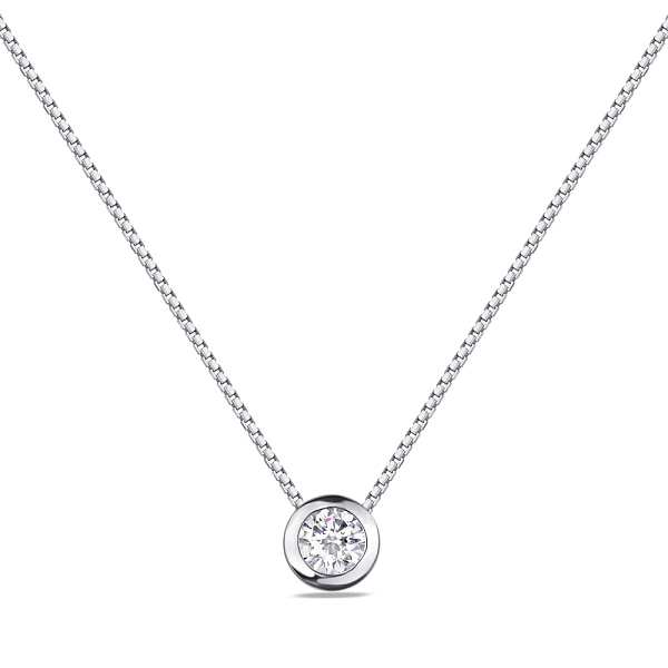 Колье из серебра с фианитом (арт. 7507/515/2) – изображение 1