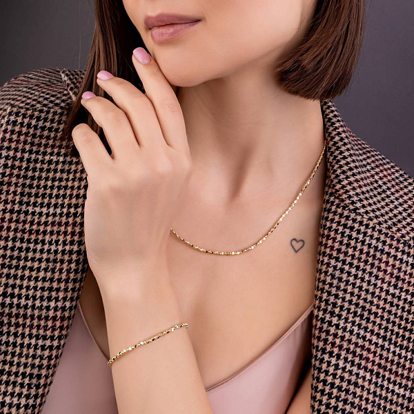 Золотое колье Francelli (арт. 351241ж) – изображение 3