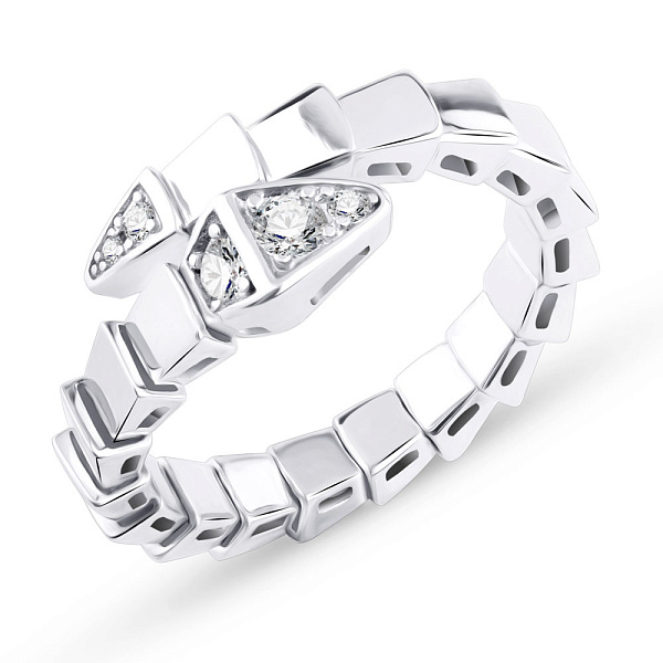 Серебряное кольцо с фианитами (арт. 7501/6086) – изображение 1