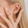 Серьги-кольца из красного золота (арт. 110636) – изображение 2