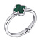 Серебряное кольцо с малахитом (арт. 7501/5280/8млх) – изображение 1