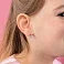 Золотые сережки Бабочки с фианитами (арт. 110044) – изображение 2