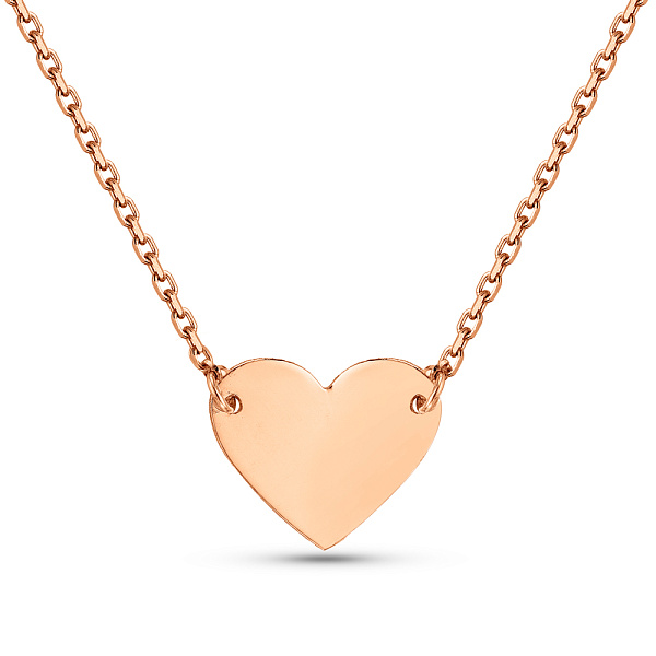 Золотое колье Сердечко (арт. 352400/1) – изображение 1