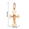 Золотой нательный крестик с распятием (арт. 528300) – изображение 3