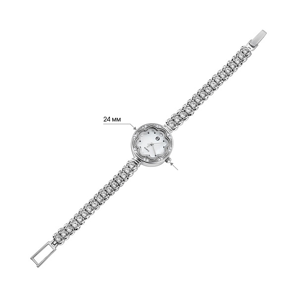 Серебряные часы с фианитами (арт. 7526/289) – изображение 2