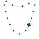 Серебряное колье Клевер (арт. 7507/1067/7млх) – изображение 1