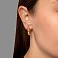 Серьги-кольца из красного золота (арт. 1091388/20) – изображение 2