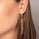 Золотые серьги Звенья (арт. 1091579) – изображение 2