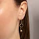 Золотые серьги с ониксом (арт. 109847/10о) – изображение 2