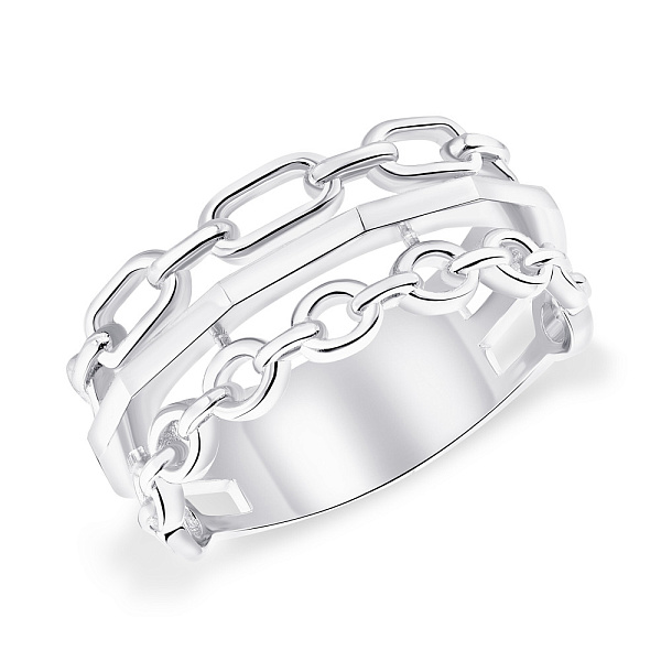 Тройное кольцо из серебра Trendy Style (арт. 7501/5581) – изображение 1