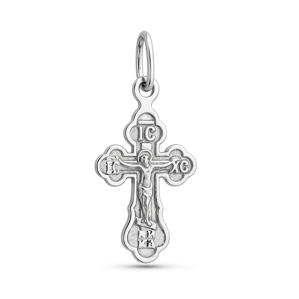 Серебряный православный крестик с распятием (арт. 7504/2-0045.0.2) – изображение 1