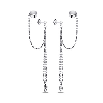 Фото Серебряные серьги с каффой Trendy Style (арт. 7518/578сп)
