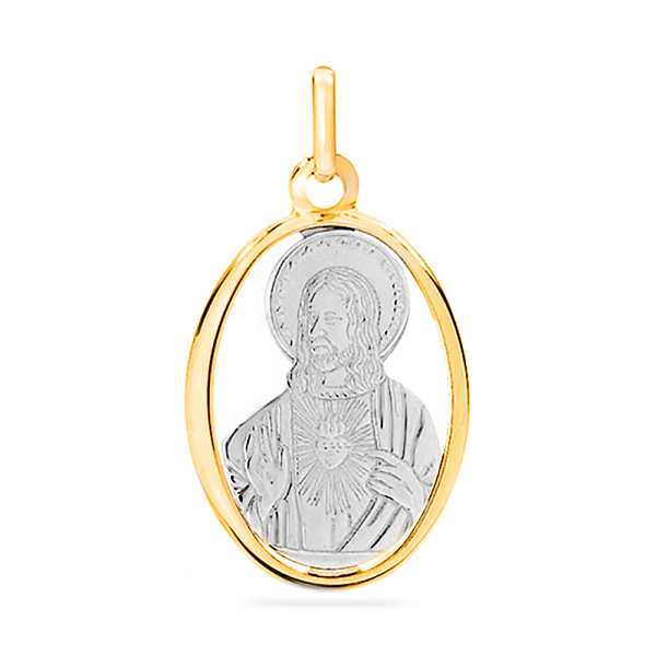 Золотая ладанка иконка Иисус Христос (арт. 422550ж) – изображение 1
