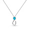 Серебряное колье с бирюзой (арт. 7507/2186434Б) – изображение 1