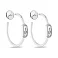 Серьги-пусеты из серебра с фианитами (арт. 7518/6430) – изображение 1