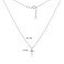 Серебряное колье Ключик с фианитом (арт. 7507/968) – изображение 3