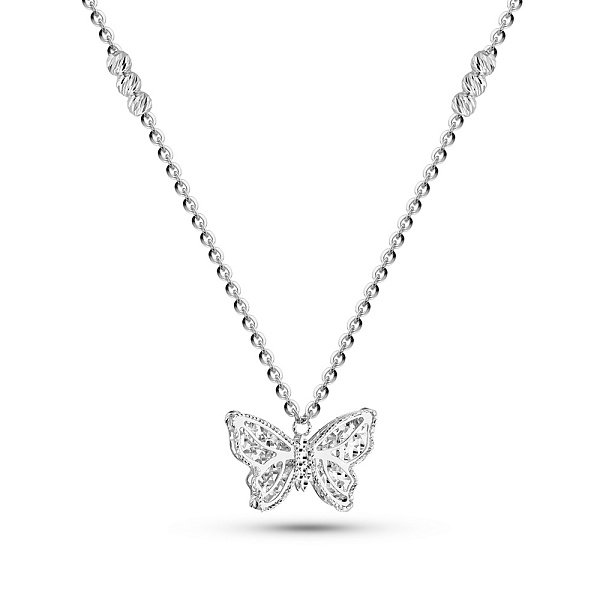 Колье из белого золота Бабочка Francelli (арт. 352660б) – изображение 1