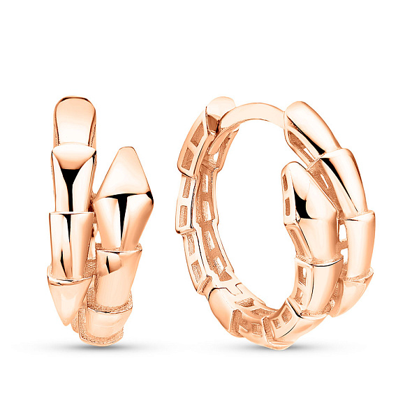 Серьги из красного золота Змея (арт. 1091093/15) – изображение 1