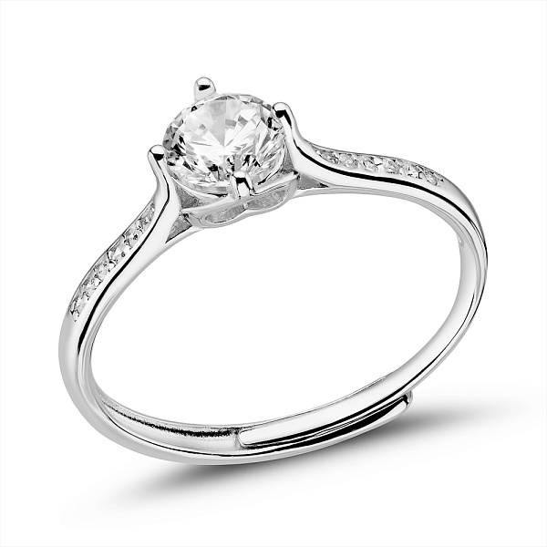 Серебряное кольцо с фианитами (арт. 7501/8091) – изображение 1