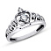Серебряное кольцо «Корона» с фианитами (арт. 7901/15079) – изображение 1