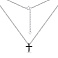 Серебряное колье Крестик с фианитами (арт. 7507/1477ч) – изображение 2