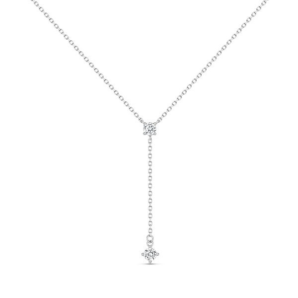 Серебряное колье-галстук с фианитами (арт. 7507/2433) – изображение 1