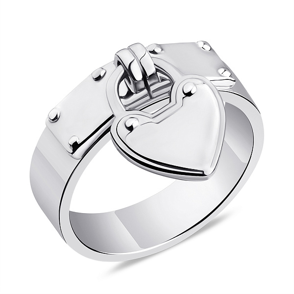 Серебряное кольцо с подвеской (арт. 7501/3897) – изображение 1
