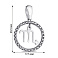 Серебряный подвес Скорпион (арт. 7503/А054скпю) – изображение 2