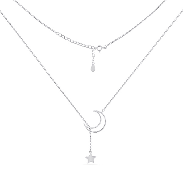 Серебряное колье без камней (арт. 7507/2538) – изображение 2