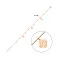Браслет з червоного золота на ногу (арт. 3261054н) – зображення 3