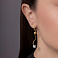 Серьги-подвески из желтого золота (арт. 104593ж) – изображение 2