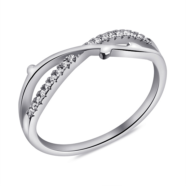 Серебряное кольцо с фианитами (арт. 7501/6989) – изображение 1