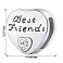 Серебряный шарм бусина Best Friends (арт. 7903/2213) – изображение 2