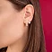 Золотые серьги Листики  (арт. 1091233) – изображение 2