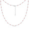 Серебряное колье с эмалью без камней (арт. 7507/2510ек) – изображение 2