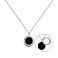 Серебряное колье Love с ониксом (арт. 7507/1294о) – изображение 1